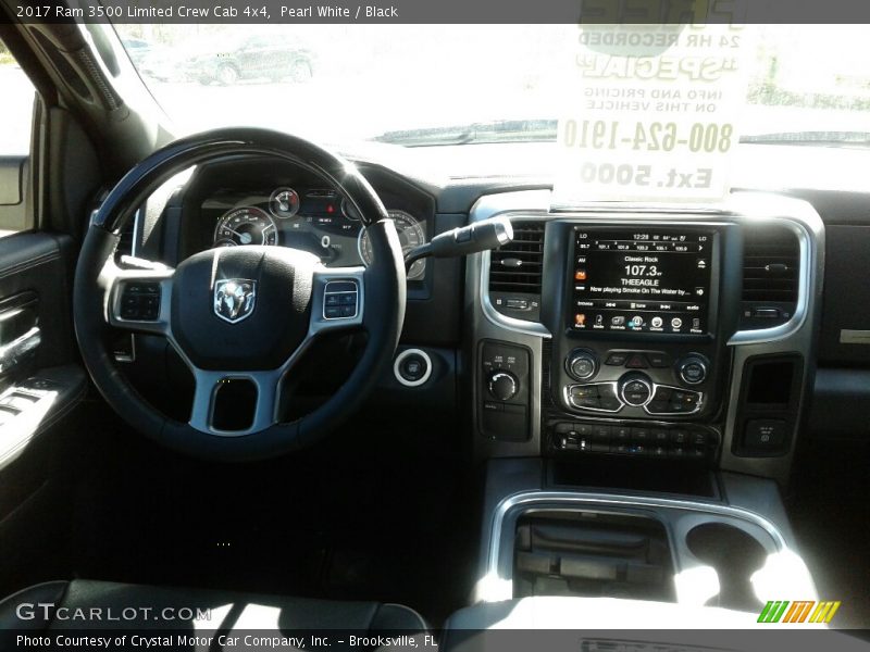 Pearl White / Black 2017 Ram 3500 Limited Crew Cab 4x4