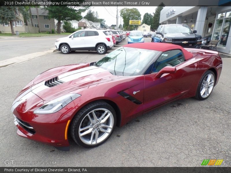 Long Beach Red Metallic Tintcoat / Gray 2018 Chevrolet Corvette Stingray Convertible