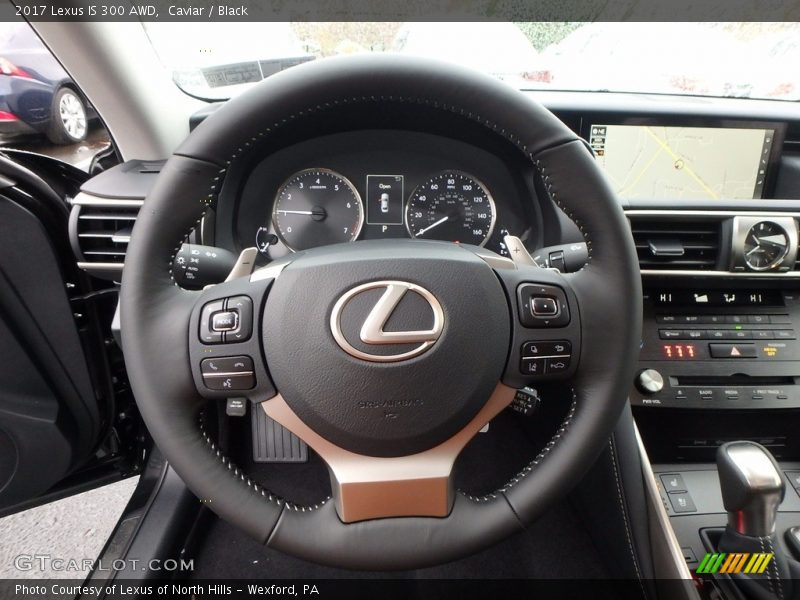Caviar / Black 2017 Lexus IS 300 AWD