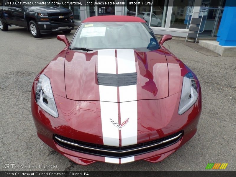 Long Beach Red Metallic Tintcoat / Gray 2018 Chevrolet Corvette Stingray Convertible