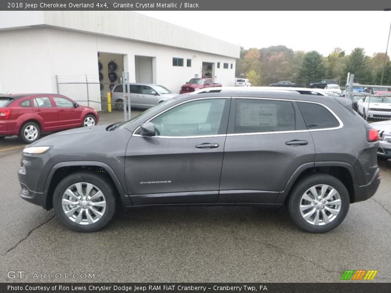 Granite Crystal Metallic / Black 2018 Jeep Cherokee Overland 4x4
