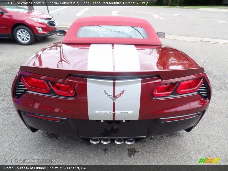 Long Beach Red Metallic Tintcoat / Gray 2018 Chevrolet Corvette Stingray Convertible