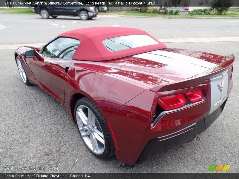 Long Beach Red Metallic Tintcoat / Gray 2018 Chevrolet Corvette Stingray Convertible