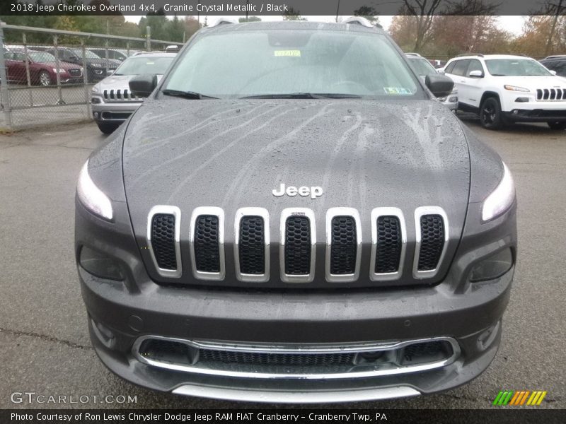 Granite Crystal Metallic / Black 2018 Jeep Cherokee Overland 4x4