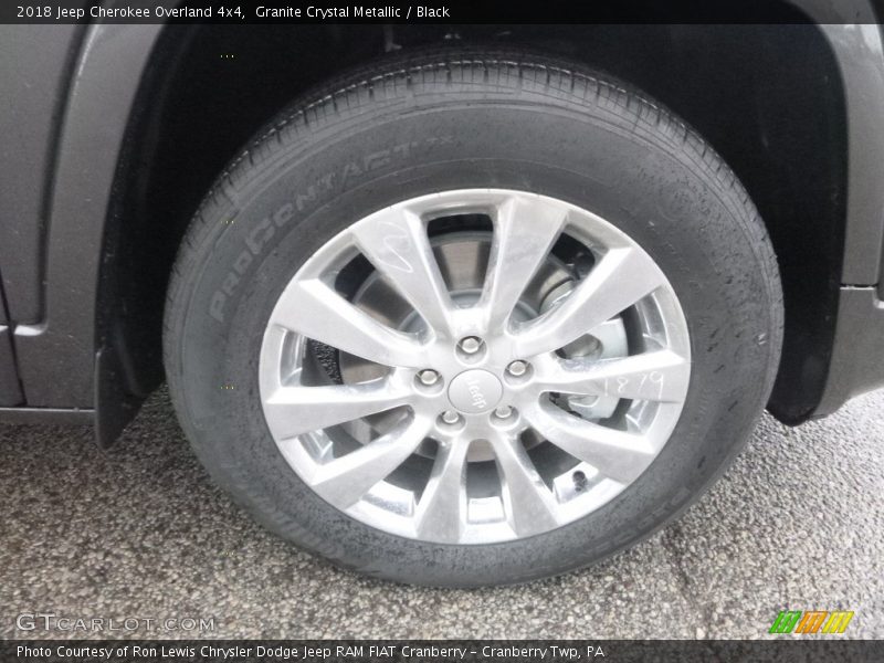 Granite Crystal Metallic / Black 2018 Jeep Cherokee Overland 4x4