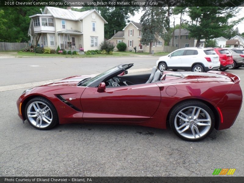 Long Beach Red Metallic Tintcoat / Gray 2018 Chevrolet Corvette Stingray Convertible