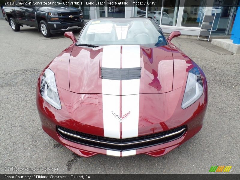 Long Beach Red Metallic Tintcoat / Gray 2018 Chevrolet Corvette Stingray Convertible