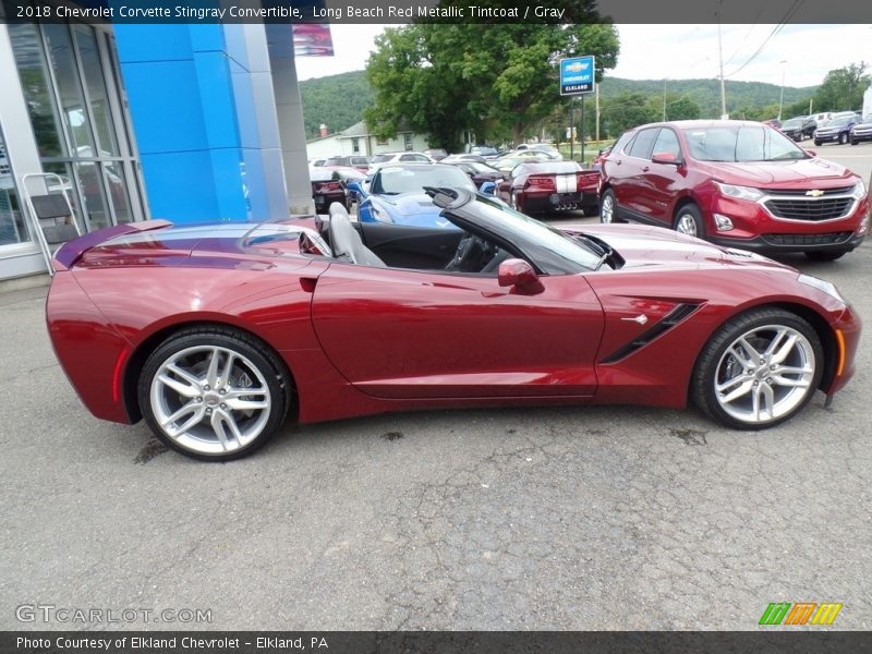 Long Beach Red Metallic Tintcoat / Gray 2018 Chevrolet Corvette Stingray Convertible