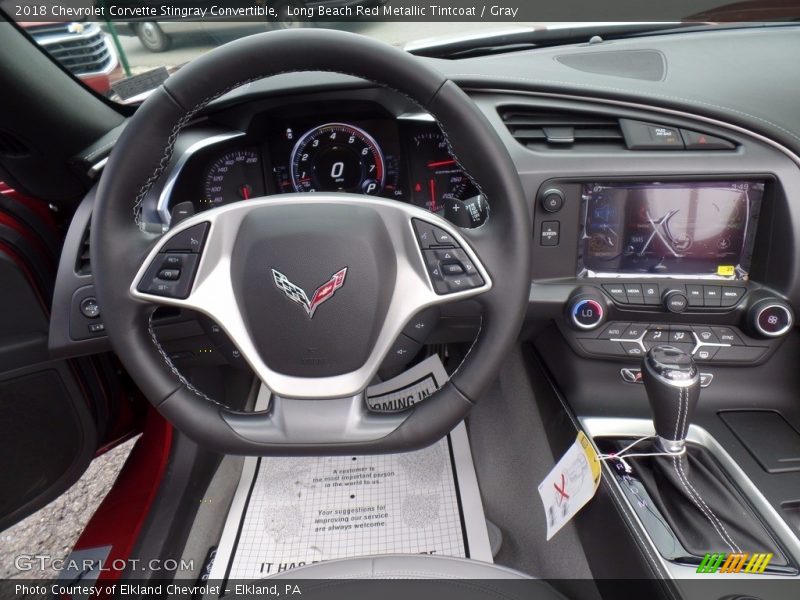 Dashboard of 2018 Corvette Stingray Convertible
