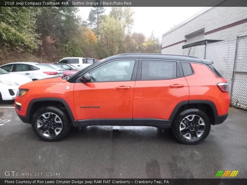 Spitfire Orange / Black/Ruby Red 2018 Jeep Compass Trailhawk 4x4