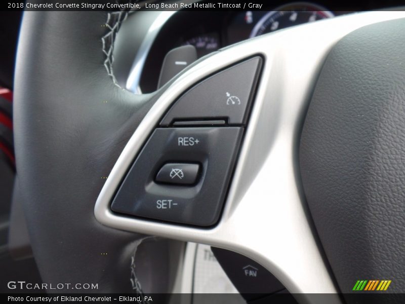 Controls of 2018 Corvette Stingray Convertible