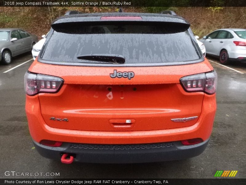 Spitfire Orange / Black/Ruby Red 2018 Jeep Compass Trailhawk 4x4