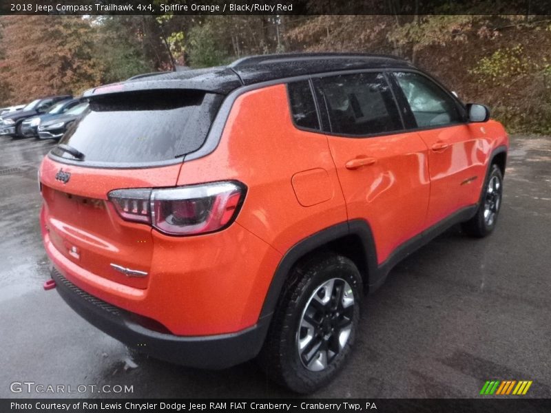 Spitfire Orange / Black/Ruby Red 2018 Jeep Compass Trailhawk 4x4