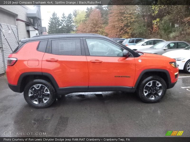 Spitfire Orange / Black/Ruby Red 2018 Jeep Compass Trailhawk 4x4