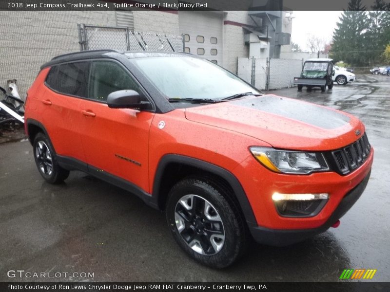 Spitfire Orange / Black/Ruby Red 2018 Jeep Compass Trailhawk 4x4