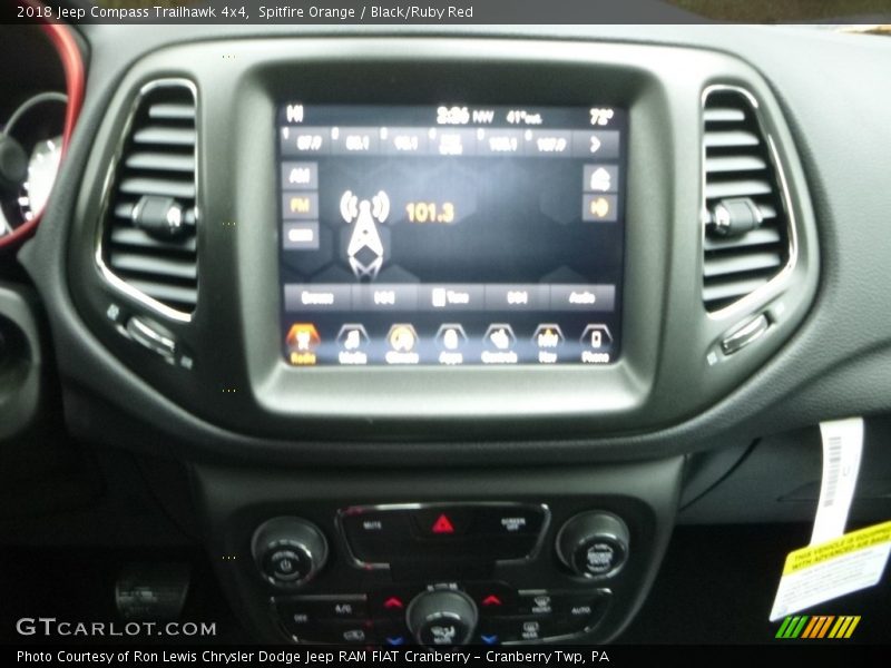 Spitfire Orange / Black/Ruby Red 2018 Jeep Compass Trailhawk 4x4