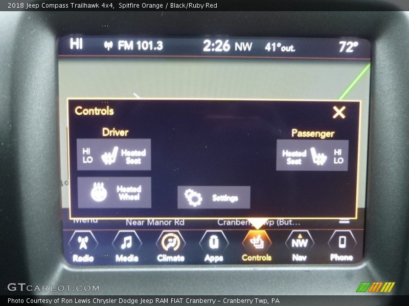 Spitfire Orange / Black/Ruby Red 2018 Jeep Compass Trailhawk 4x4