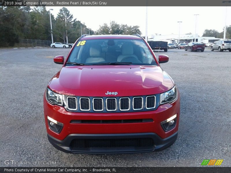 Redline Pearl / Black/Ski Gray 2018 Jeep Compass Latitude
