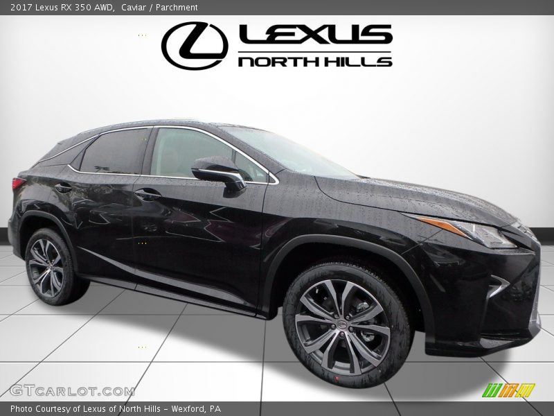Caviar / Parchment 2017 Lexus RX 350 AWD