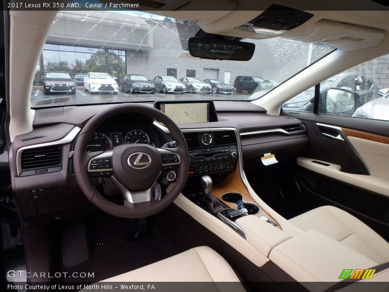 Caviar / Parchment 2017 Lexus RX 350 AWD