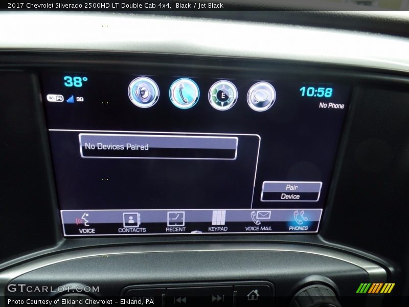 Black / Jet Black 2017 Chevrolet Silverado 2500HD LT Double Cab 4x4