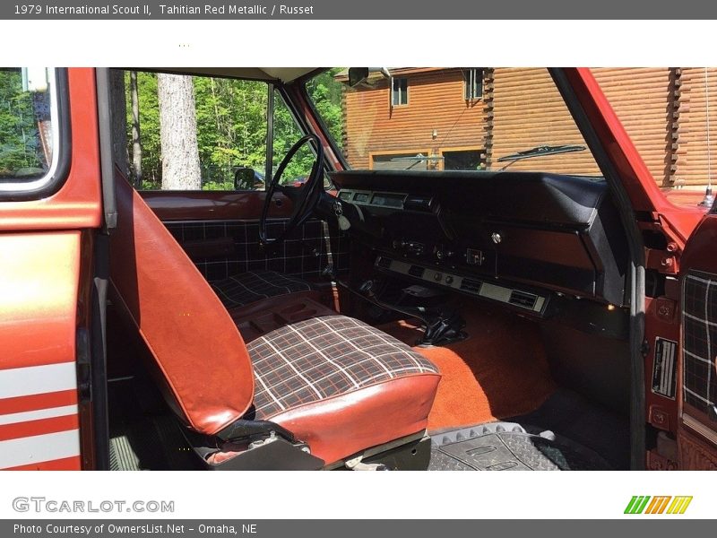 Front Seat of 1979 Scout II 