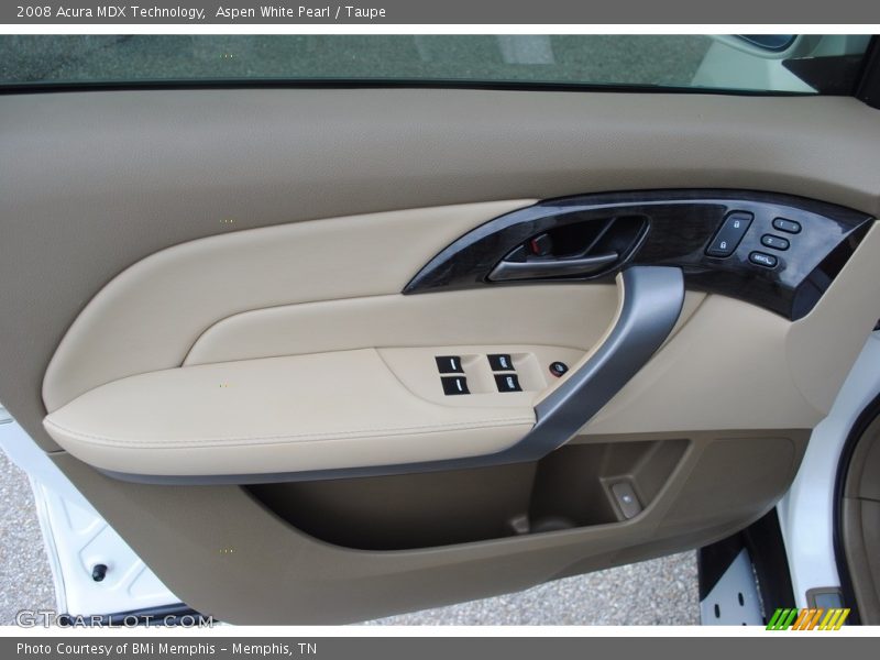 Aspen White Pearl / Taupe 2008 Acura MDX Technology
