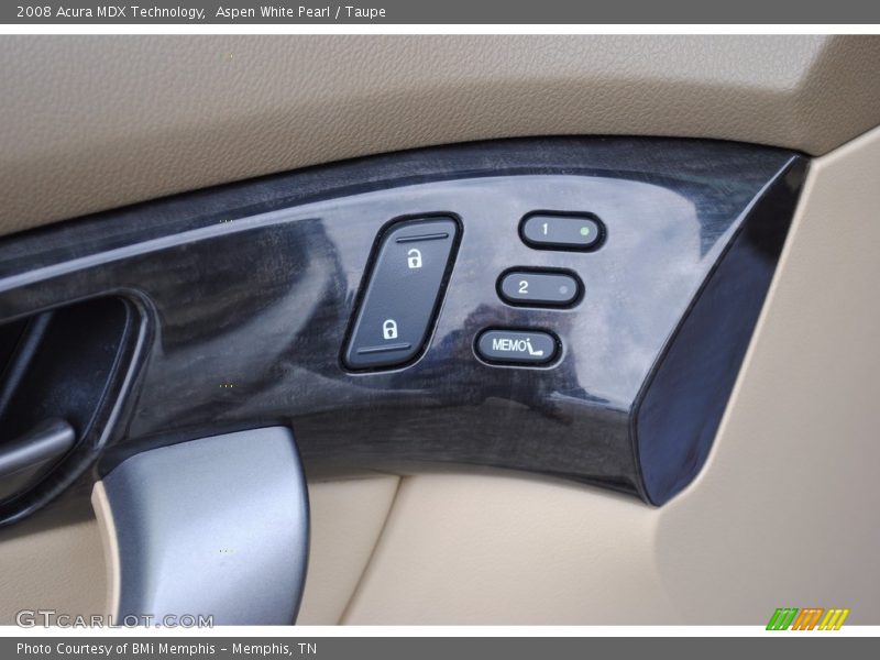 Aspen White Pearl / Taupe 2008 Acura MDX Technology