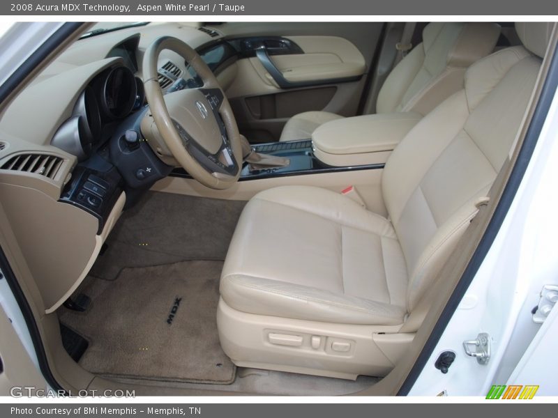 Aspen White Pearl / Taupe 2008 Acura MDX Technology