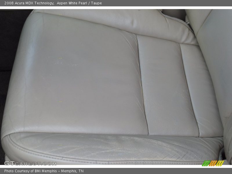 Aspen White Pearl / Taupe 2008 Acura MDX Technology
