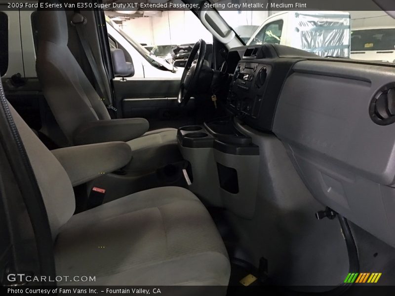 Sterling Grey Metallic / Medium Flint 2009 Ford E Series Van E350 Super Duty XLT Extended Passenger