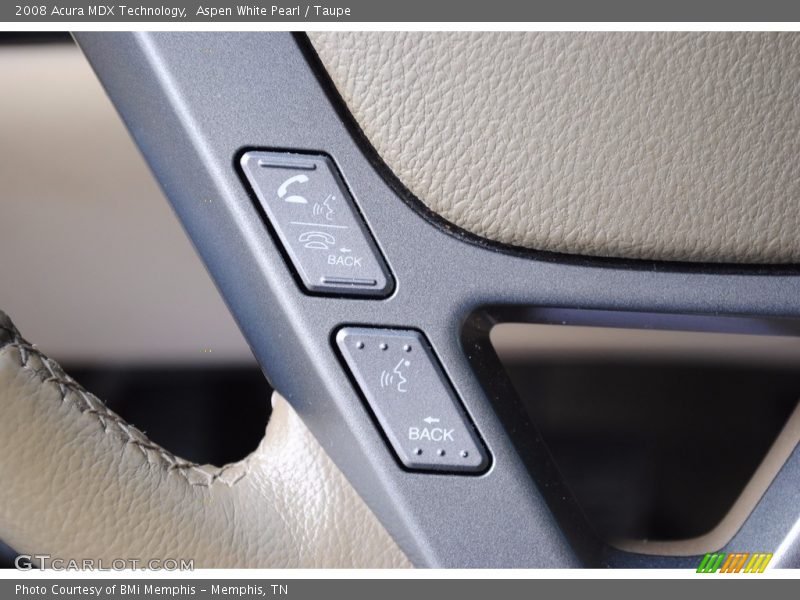 Aspen White Pearl / Taupe 2008 Acura MDX Technology