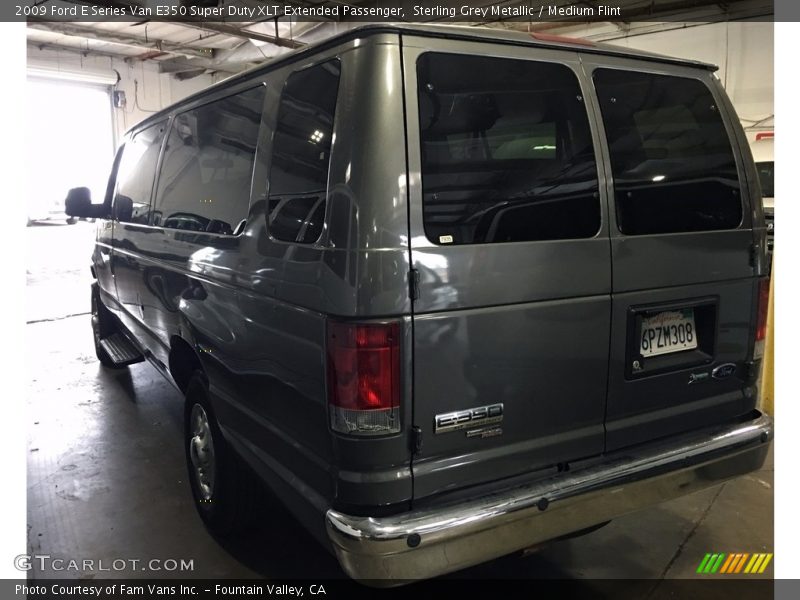 Sterling Grey Metallic / Medium Flint 2009 Ford E Series Van E350 Super Duty XLT Extended Passenger