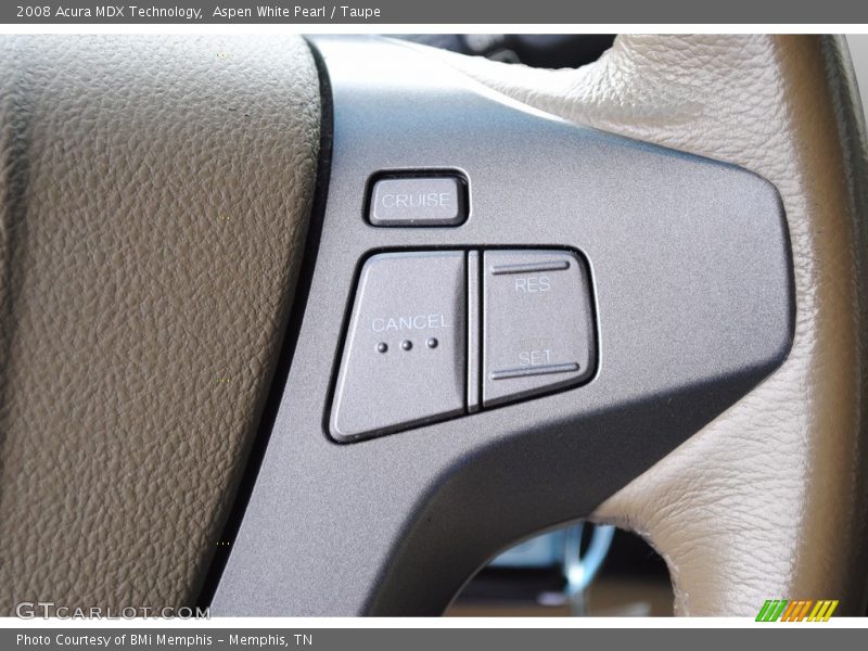 Aspen White Pearl / Taupe 2008 Acura MDX Technology