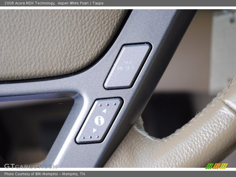Aspen White Pearl / Taupe 2008 Acura MDX Technology