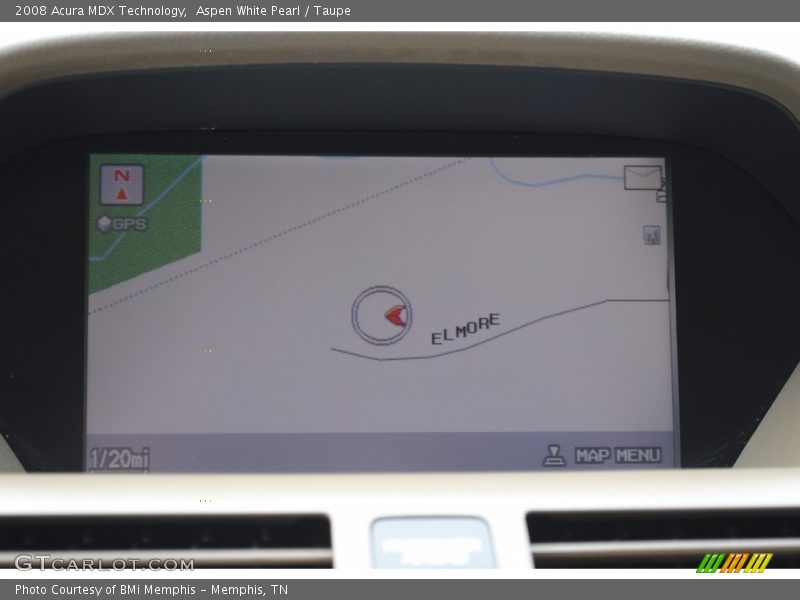 Aspen White Pearl / Taupe 2008 Acura MDX Technology