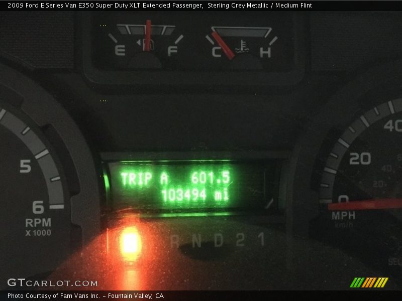 Sterling Grey Metallic / Medium Flint 2009 Ford E Series Van E350 Super Duty XLT Extended Passenger