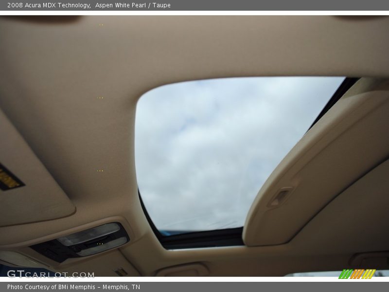 Aspen White Pearl / Taupe 2008 Acura MDX Technology