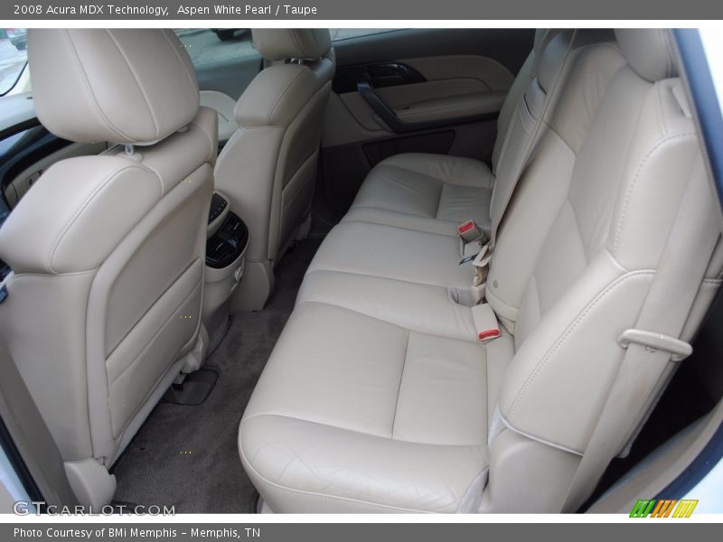 Aspen White Pearl / Taupe 2008 Acura MDX Technology