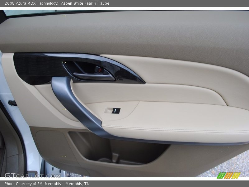 Aspen White Pearl / Taupe 2008 Acura MDX Technology