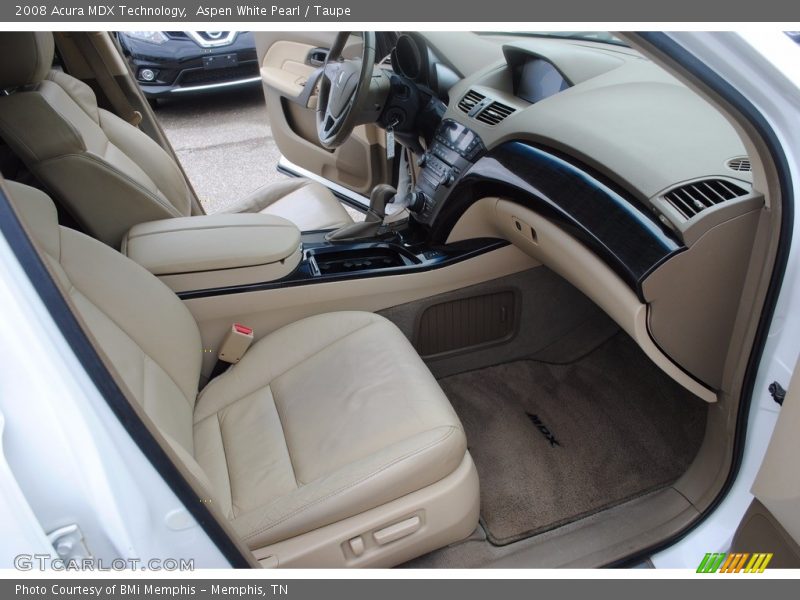 Aspen White Pearl / Taupe 2008 Acura MDX Technology