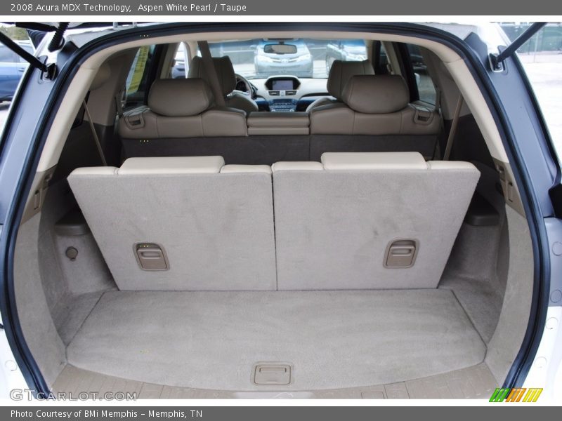 Aspen White Pearl / Taupe 2008 Acura MDX Technology