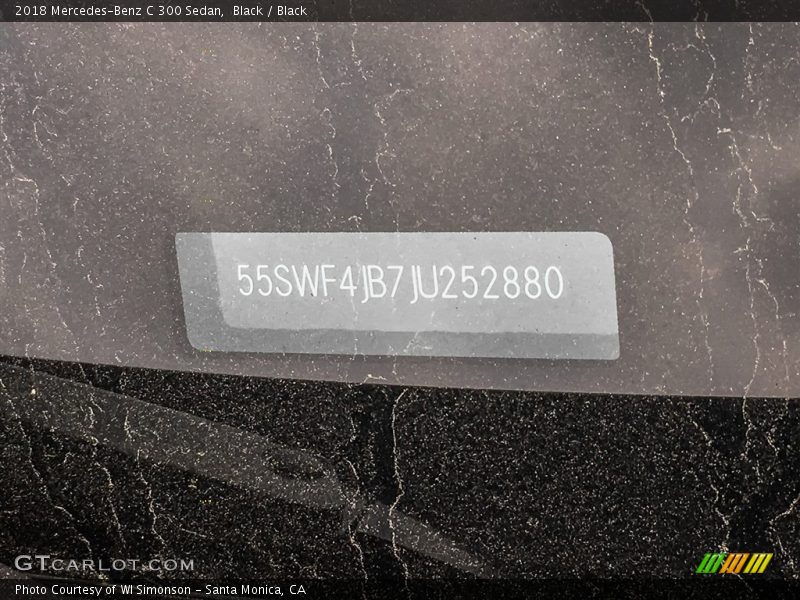 Black / Black 2018 Mercedes-Benz C 300 Sedan