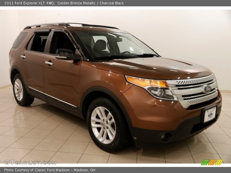 Golden Bronze Metallic / Charcoal Black 2011 Ford Explorer XLT 4WD