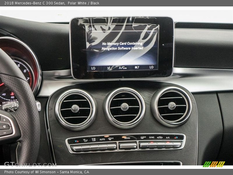 Polar White / Black 2018 Mercedes-Benz C 300 Sedan
