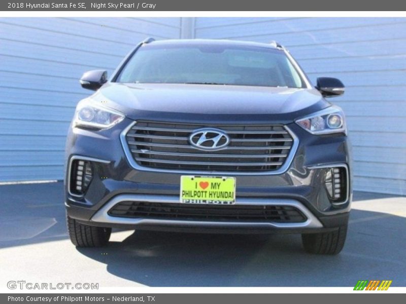 Night Sky Pearl / Gray 2018 Hyundai Santa Fe SE