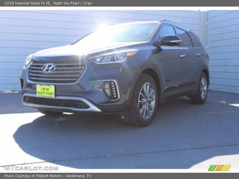 Night Sky Pearl / Gray 2018 Hyundai Santa Fe SE