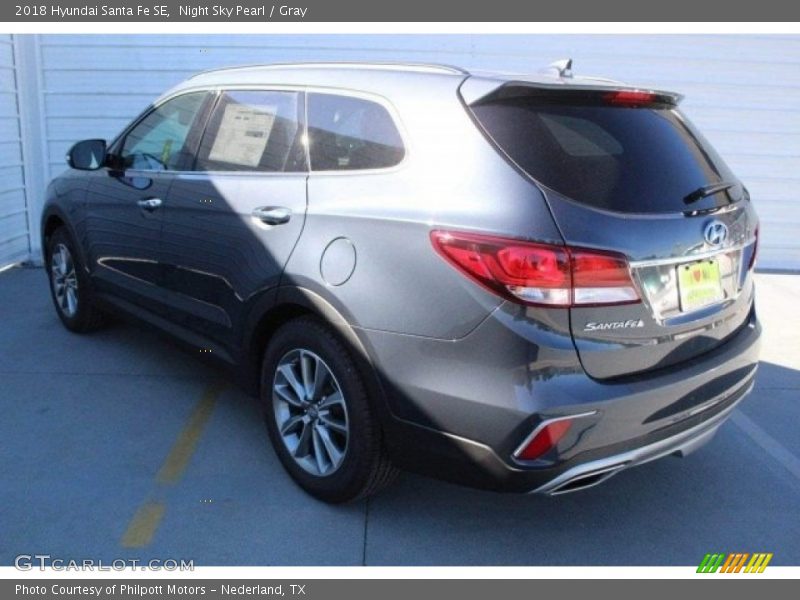 Night Sky Pearl / Gray 2018 Hyundai Santa Fe SE