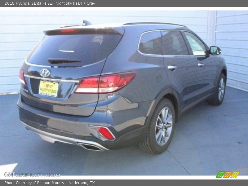 Night Sky Pearl / Gray 2018 Hyundai Santa Fe SE
