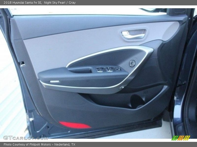 Night Sky Pearl / Gray 2018 Hyundai Santa Fe SE